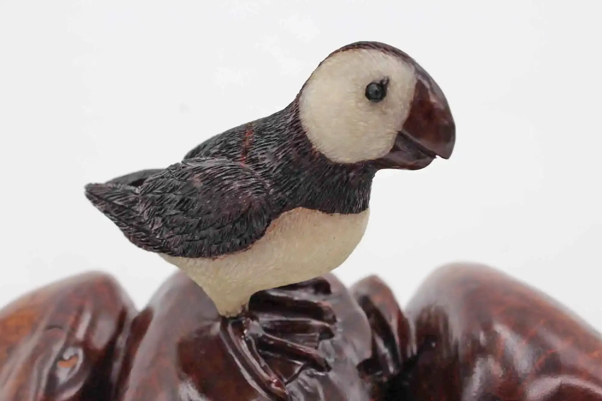 Puffin woodcarving sculpture